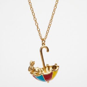 Rabbit Colorful Umbrella Necklace
