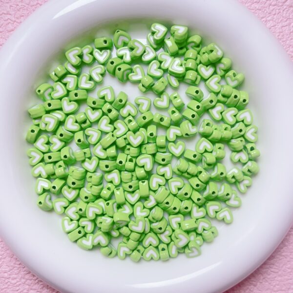 oly-9b8c823a22bba70bf5f6488a62026b33 Wholesale Alloy Heart Drip Oil Loose Beads Fruit Green DIY Spacer Beads for Jewelry Making Bracelet Necklace Phone Charm Accessory