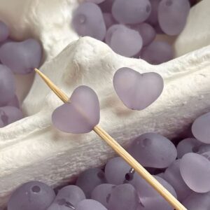10-grey purple / Size is about 10*12.7mm, hole diameter is about 2mm
