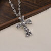 oly-9bc77b1ccceb6cf52032cb6dfc97f3ec Wholesale Electroplated Zinc Alloy Skull Cross Pendant Necklace Dark Vintage Punk Hip Hop Street Jewelry Accessory Trendy Boutique Resale