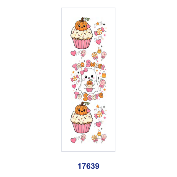 oly-9cac0f07e86cce686267536fce8db7ca Wholesale 2/8/16pcs Sweet Kawaii Ghost Pumpkin Monster Halloween Pen and Bookmark Stickers UV DTF Wraps
