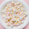 Wholesale Chic Hand Painted Acrylic Bow Loose Beads Light Yellow DIY Phone Strap and Bag Charm Craft Supplies for Resale