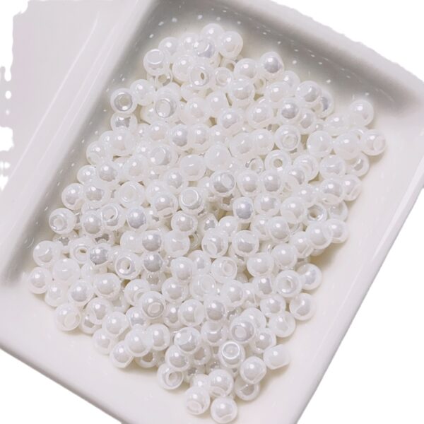 oly-9d4d1f839ee21d1e67d82167ae47b067 Wholesale Cream Iridescent Acrylic Rice Beads 4mm 200pcs for DIY Jewelry Making Fashion Gift