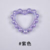 oly-9d6667722c4257b0d18a4ccf012be5dd Wholesale Trendy Acrylic Love Heart Ring Loose Beads DIY Keychain Pendant Black Electroplated Bag Charm and Jewelry Accessory
