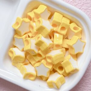 12-yellow / Size is about 16mm, hole diameter is about 5mm