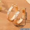 Wholesale Zinc Alloy Geometric Statement Earrings Tri Color Textured Design Fashion Accessory For Everyday Wear Boutique Resale