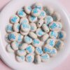 oly-9dd0bc5e32ba4e1d7922500a14b354a3 Wholesale Acrylic Glow in the Dark Hand Painted Heart & Star Loose Beads for DIY Phone Charm Keychain Bracelet Making - Fashion Accessory