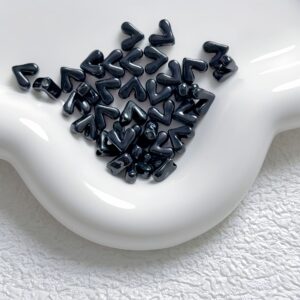 15-black / Size is about 8mm, hole diameter is about 1.4mm