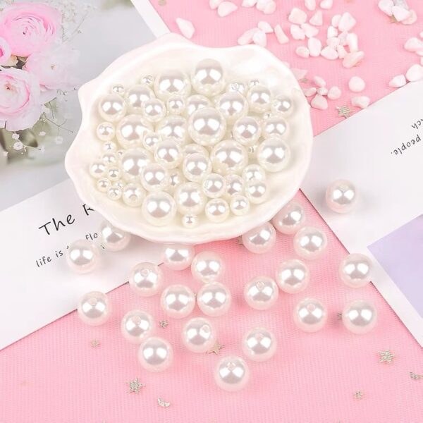 oly-9e9b339cca80d3682e0b64d1166a6343 Wholesale ABS Imitation Pearl Loose Beads Round 4mm White 200pcs DIY Bracelet Craft Jewelry Making Accessory