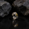 Wholesale Stylish Eye Of God Open Ring Silver Tone Zinc Alloy Distressed Vintage Design Unisex Jewelry Accessory