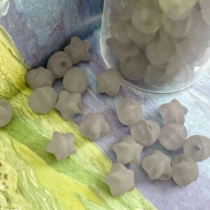 10-grey / Size is about 11mm, hole diameter is about 2.1mm
