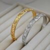 Wholesale Vintage Sun Star Moon Open Bangle Bracelet Gold Tone Metal Women S Fashion Jewelry Gift