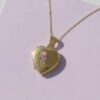 oly-9f873ec335d17919ee6c4a3bcddb97d0 Wholesale Chic Colorful Flower Heart Photo Locket Necklace Copper Pendant Jewelry Accessory For Gift Or Resale