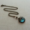 Wholesale Retro Dragonfly Green Crystal Women S Pendant Necklace Stylish Party Bohemian Jewelry Accessory