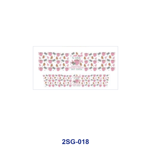 oly-9fa4f737f4d89e7515087acaab492d9f Wholesale 8pcs Portrait Print & Ghost Letter Floral Pattern 3oz Cup Stickers Wrap OLY Exclusive