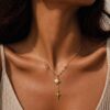 Wholesale Trendy Star Moon Celestial Necklace Tone Stainless Steel Electroplated Fashion Jewelry Accessory For Boutique Resale