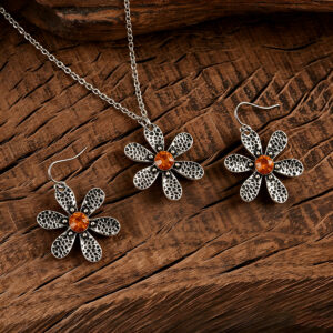 oly-9fc623df58b1df230267dd20bbd3893d Wholesale Vintage Textured Sunflower Dangle Earrings Zinc Alloy Electroplated Boutique Fashion Accessory