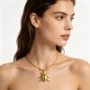 oly-9fd0e09677e9600fcfbe2a616817fd28 Wholesale Vintage Bohemian Style Beetle Earring Necklace Set Zinc Alloy Jewelry With Gold Plating Fashion Accessory For Party Or Gift