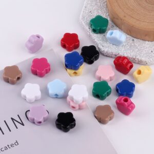 Wholesale Acrylic Candy Color Star Flower Loose Beads for DIY Phone Charm Keychain Jewelry Making