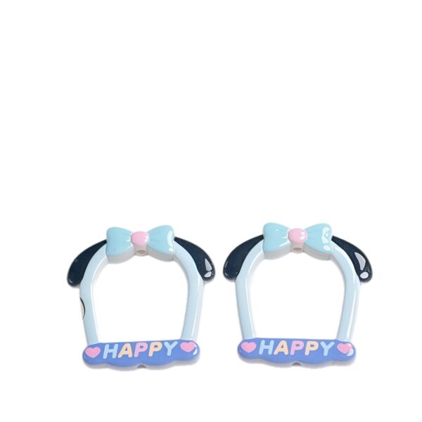 oly-a00f62ac3aba7faa42c222c84899d323 Wholesale Cute Cartoon Bowknot Acrylic Beads DIY Phone Charm Keychain Kit for Jewelry Making Accessory