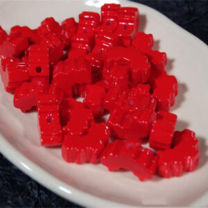 19-inner core-Red / Heart frame 30 * 26mm, inner core 20 * 14mm (sold by piece)