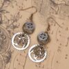 oly-a07412d7b0cfb371165fff779aec2a46 Wholesale Steampunk Bronze Gear Drop Earrings Fashion Accessory For Gift Boutique Resale