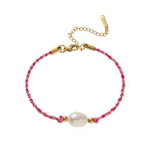 Pearl bracelet (pink)