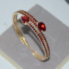 oly-a0a8f9a48b61b5bd0a171852e9c6c5b0 Wholesale Love Theme Rhinestone Bangle Bracelet Silver Electroplated Open Cuff Jewelry Accessory For Everyday Wear