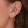 oly-a1ced1a6ad3d5290a6e47d24701f2fc6 Wholesale Stylish Cowboy Boot And Hat Pendant Earrings Silver Electroplated Copper Trendy Jewelry Accessory Boutique Resale