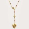 oly-a239e225c110af4392980f19fc059efd Wholesale 18K Gold Plated Copper Love Pendant Necklace Vintage Retro Trendy Unisex Jewelry Gift