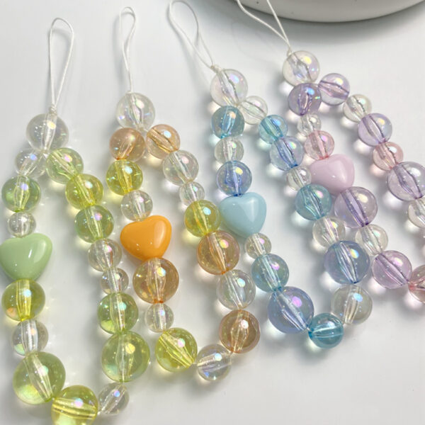 oly-a2927522928a45c77e82b73925e5a1be Wholesale Colorful Transparent Acrylic Round Beads 10mm DIY Craft Supplies for Jewelry Phone Chain Bag Charm Fashion Accessory Gift Resale