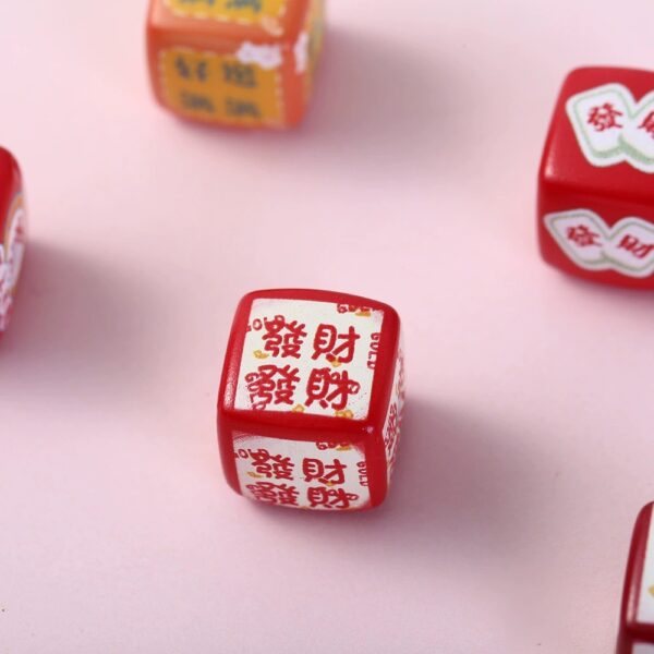 oly-a2977ee223a9bdb0c4a8c26845c71e16 Wholesale Acrylic Mahjong Cube Loose Beads DIY Get Rich Charm for Phone Keychain Jewelry Making