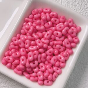 08-rose red / The size is about 4*6.5mm, the aperture is about 1.2mm