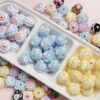 oly-a2e94340978c7f30db2499411ada412d Wholesale Hand-Painted Acrylic Cartoon Bear Loose Beads DIY Jewelry Making Craft Supply Fashion Accessory for Boutique Resale