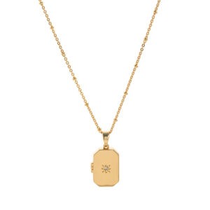 Rectangular necklace (o-shaped chain)