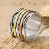 Wholesale Bohemian Vintage Women S Wide Carved Ring Silver Tone Alloy Fashion Jewelry Accessory