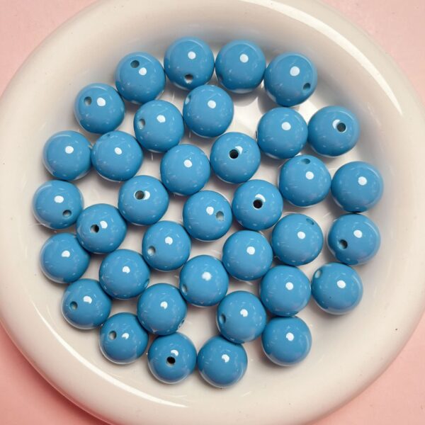 oly-a359d534cb62e4d918229b6a0632d26c Wholesale Acrylic Baking Paint Round Loose Beads 16mm Autumn Winter Style DIY Jewelry Making Kit for Bracelet Necklace Phone Charm