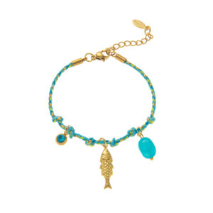 Blue fish bracelet