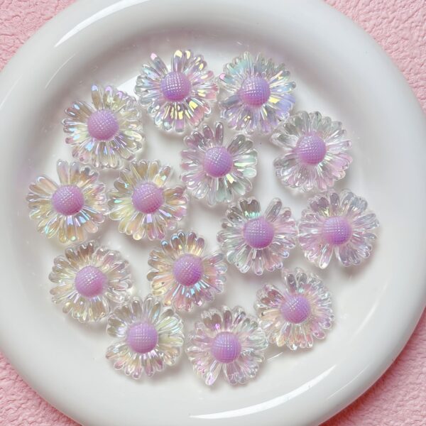 oly-a38f64c72d50beaf70847c5d8a985749 Wholesale Chic Acrylic Loose Beads, Light Purple UV Coated, DIY Phone Charm Keychain Craft Supply for Boutique Resale