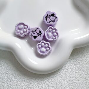 03-light purple / Size is about 20mm, hole diameter is about 4mm