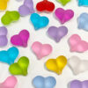 oly-a3cfec673ed8e3058af579e50f733d8b Wholesale Mixed Color Acrylic Heart Loose Beads Rubber Coated DIY Kit for Bracelet Phone Chain Bag Charm Fashion Accessory