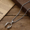 Wholesale Silver Tone Headphone Pendant Necklace Retro Punk Hip Hop Streetwear Zinc Alloy Jewelry Accessory Gift