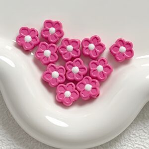 03-rose red / Size is about 12mm, hole diameter is about 2.5mm