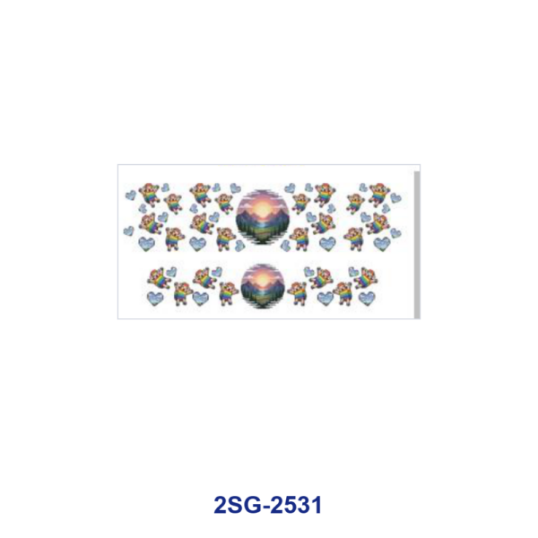 oly-a4529b2bb72ca0ded02b429b6f6ae813 Wholesale 8pcs Game Character Bee Floral Pattern 3oz Cup Stickers Wrap OLY Exclusive