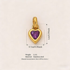 February love pendant (gold)