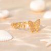 oly-a486010a8f8eb0f3b8913ce07b30b6fd Wholesale Stainless Steel Electroplated Animal Open Ring With Squirrel Butterfly Dog Patterns Unisex Jewelry Accessory For Everyday Wear