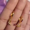 oly-a4b9d0fb5999a9b920458f013d228696 Wholesale Cowboy Boot Hat Pendant Electroplating Copper Earrings Silver Tone Trendy Fashion Jewelry Accessory For Party Gift Boutique Resale