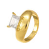 Wholesale Retro Gemstone Ring For Women Tone Alloy Fashion Jewelry Gift