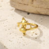 Wholesale Alloy Manta Ray Ring Bohemian Beach Style Women S Fashion Jewelry Adjustable Size For Boutique Resale