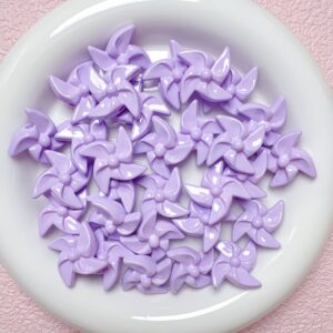 15-light purple / Size is about 22mm, hole diameter is about 3mm
